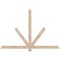 Ekena Millwork Kennewick Smooth Timber Gable Bracket, Douglas Fir, 72"W x 48"H x 1 1/2"D x 3 1/2"F, 16/12 Pitch GBW072X48X0204KEN00SDF - alternate 1